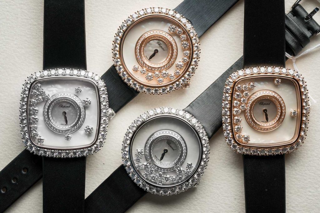 Các thiết kế đồng hồ Chopard kim cương tinh xảo